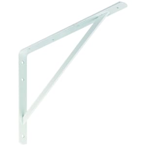 Heavy Duty White Shelf Bracket - 395 x 270mm Price Comparisons | Compare The Build