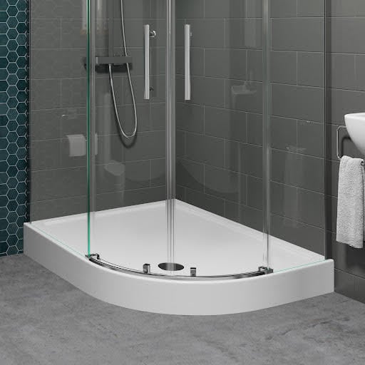 Hydrolux Easy Plumb Offset Quadrant Shower Tray 1200 x 800mm with Waste (Right Hand) Price Comparisons | Compare The Build