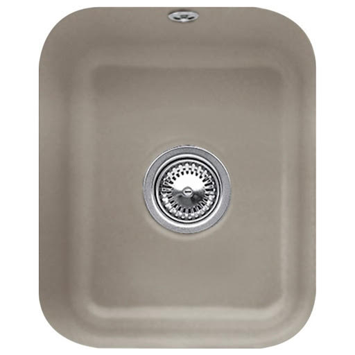 Villeroy & Boch Cisterna 45 Ceramic Undermount Single Bowl Kitchen Sink with Waste - Timber | Compare The Build