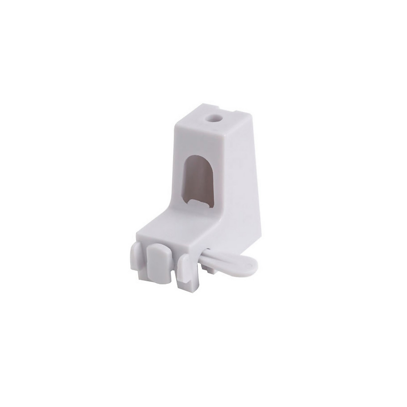 Lightweight PVC Curtain Track Keylock Wall Support - White - Pack of 4 Price Comparisons | Compare The Build