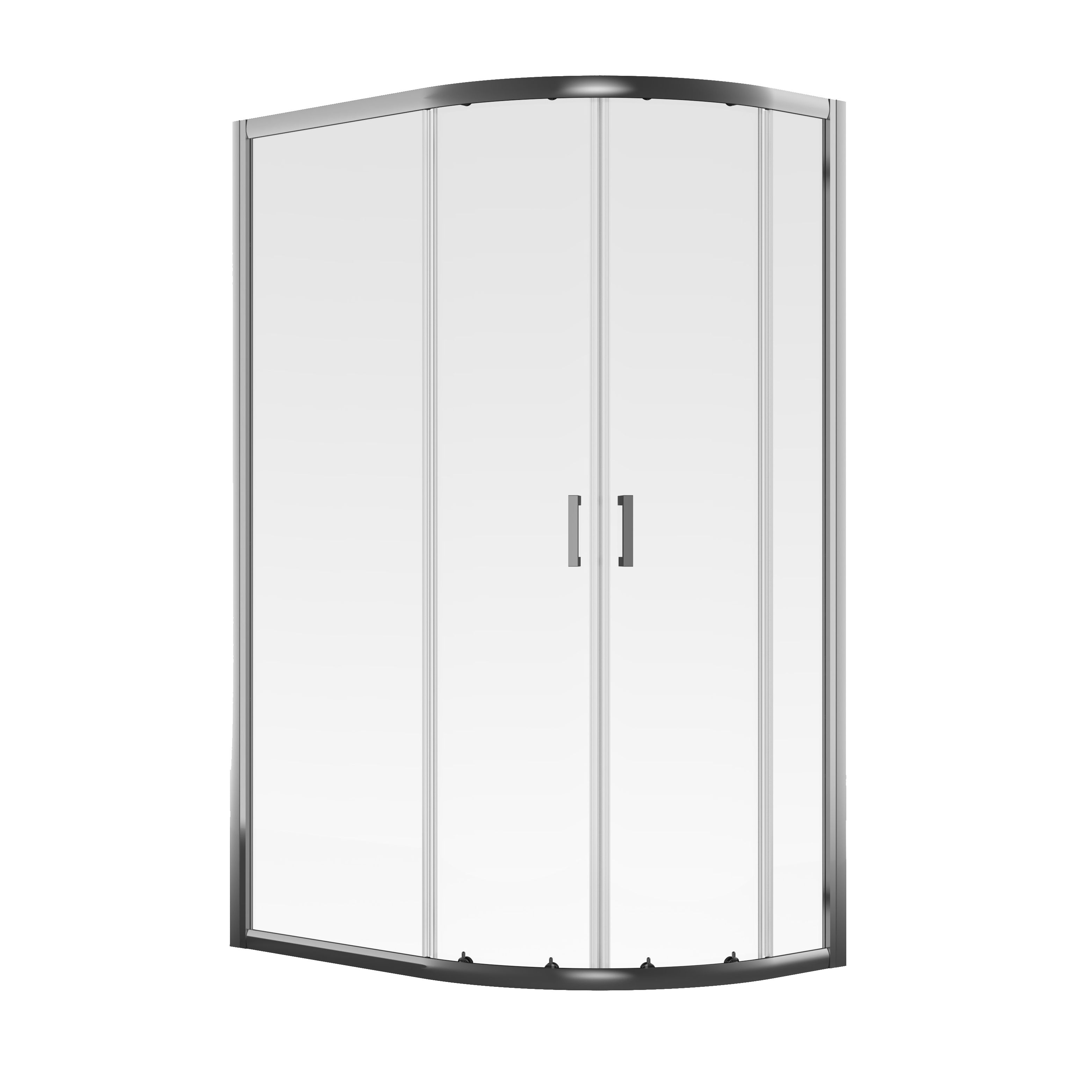 Aqualux Edge 6 Quad Offset Quadrant Shower Enclosure With Corner Entry Double Sliding Door (W)800mm (D)1000mm | Compare The Build