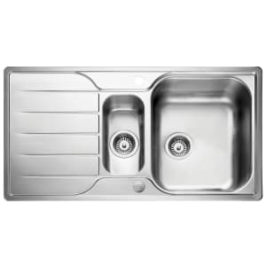 Leisure Albion 1.5 Bowl Reversible Kitchen Sink - Stainless Steel Price Comparisons | Compare The Build