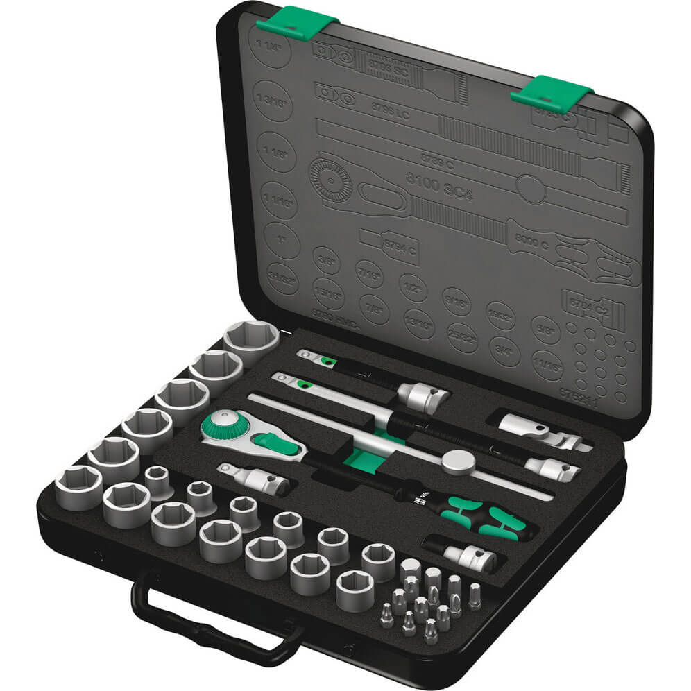 Wera 8100 SC4 Zyklop 38 Piece 1/2" Drive Socket Set Price Comparisons | Compare The Build