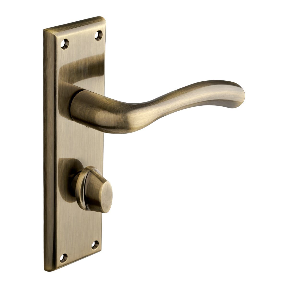 Minerva Lever Bathroom Door Handle - Antique Brass (Pair) | Compare The Build