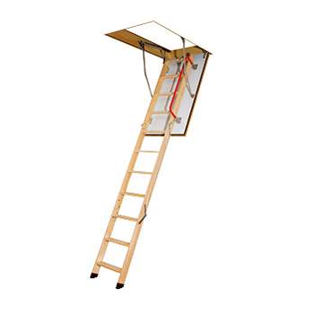 Fakro Fire Resistant 3 Section Wooden Loft Ladder 2.8m - 86cm x 130cm LWF/86130-280 Price Comparisons | Compare The Build