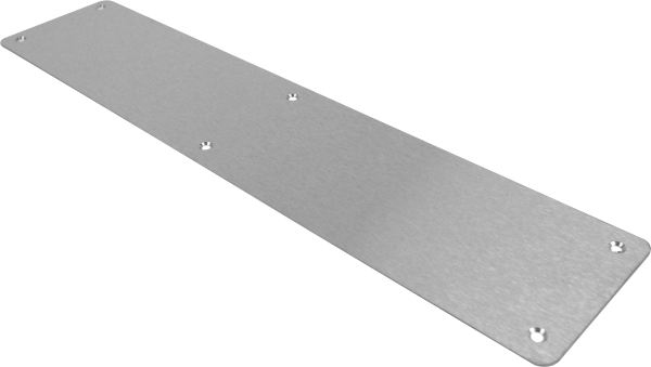 Satin Stainless Steel Push Plate Radius Corner 500mm x 76mm Price Comparisons | Compare The Build