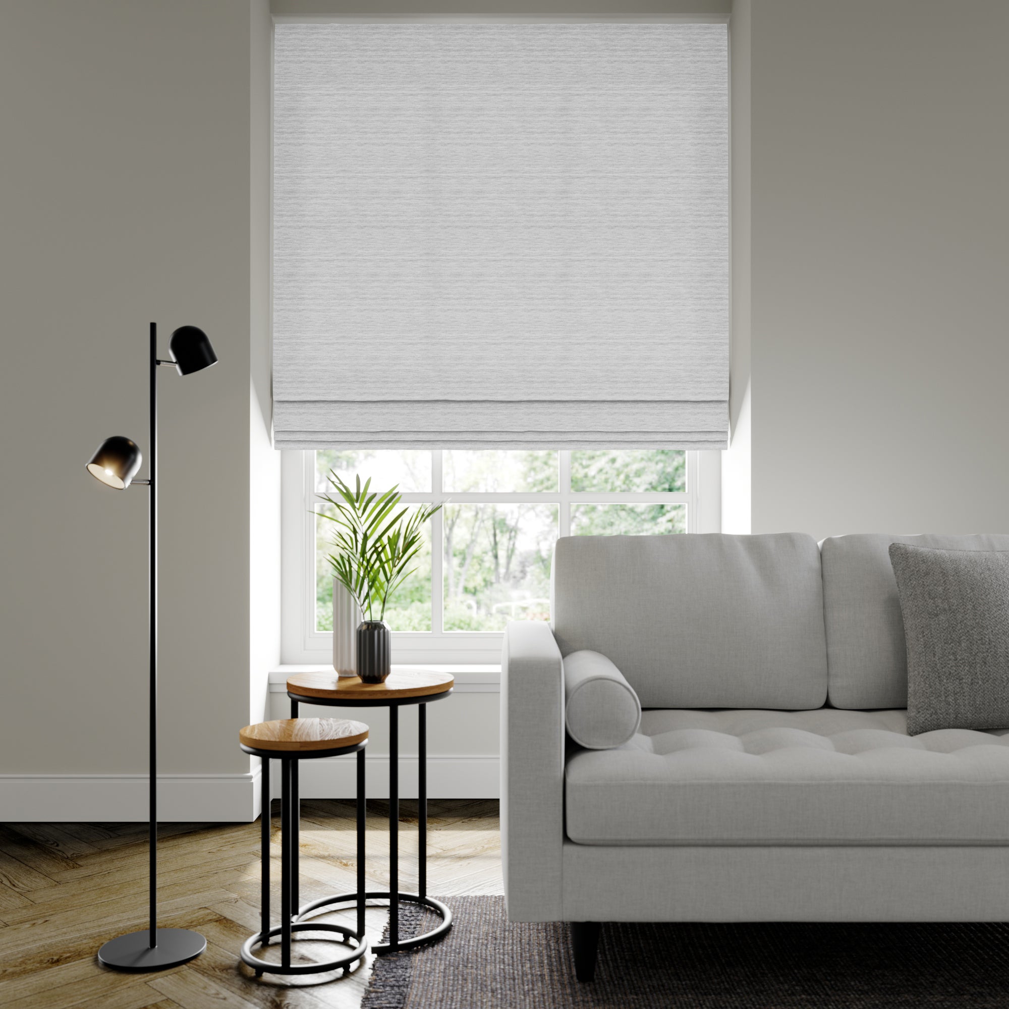 Austen Recycled Polyester Made to Measure Roman Blind Austen Dove Price Comparisons | Compare The Build