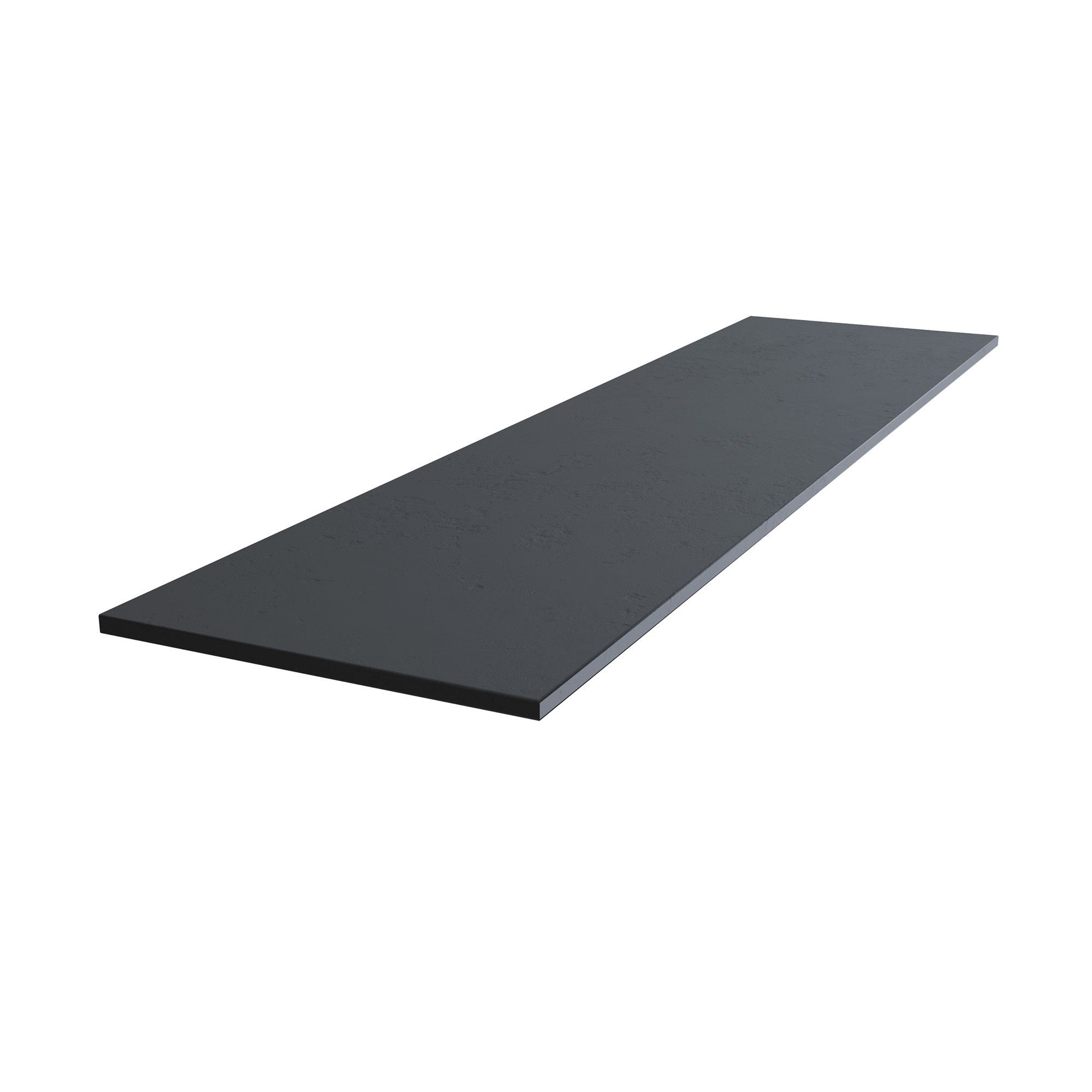 12mm Matt Black Stone Effect Chamfered Straight Edge Solid Core Laminate Worktop (L)1.22M Price Comparisons | Compare The Build