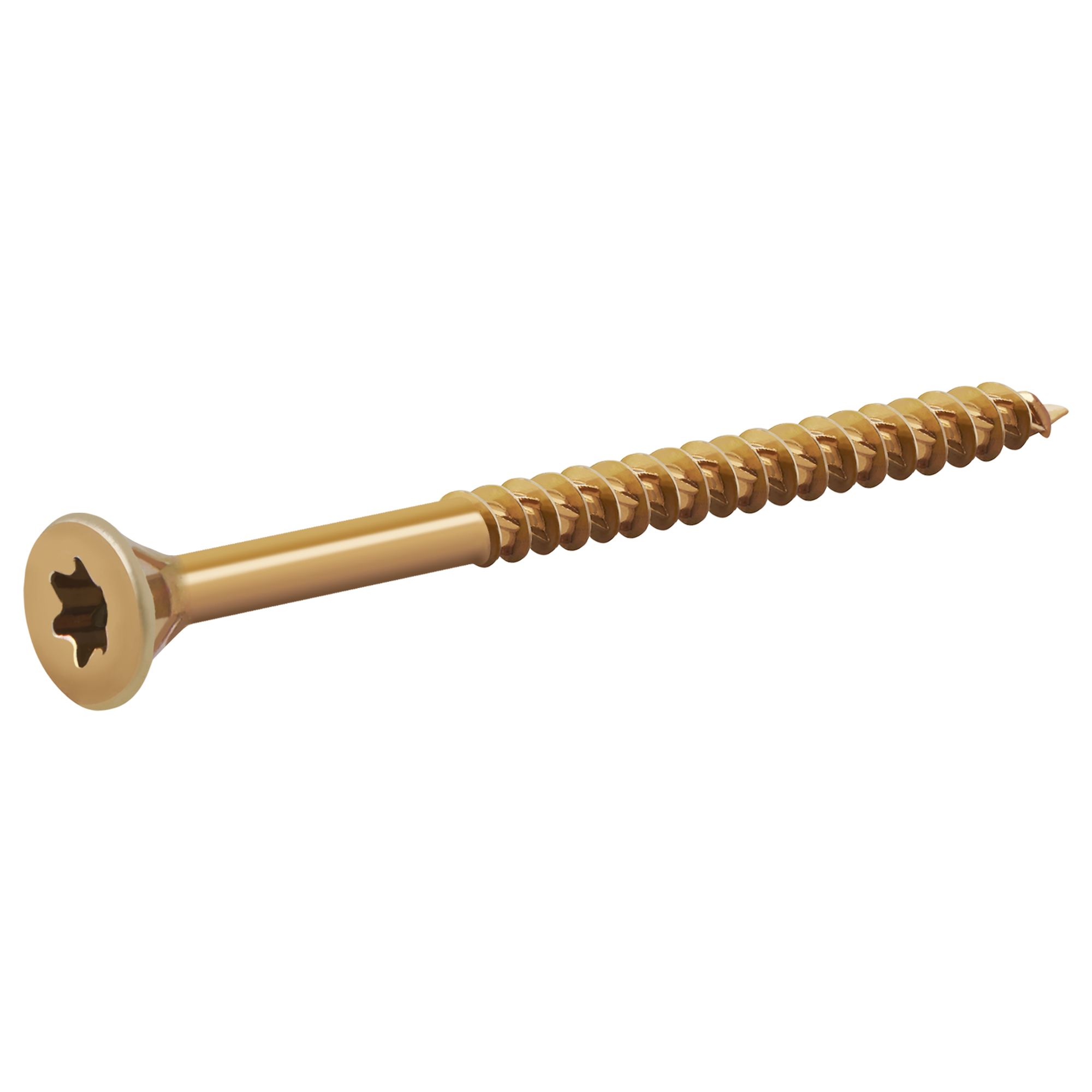 Turbodrive Tx Double-Countersunk Yellow-Passivated Steel Wood Screw (Dia)6mm (L)80mm, Pack Of 100 Price Comparisons | Compare The Build