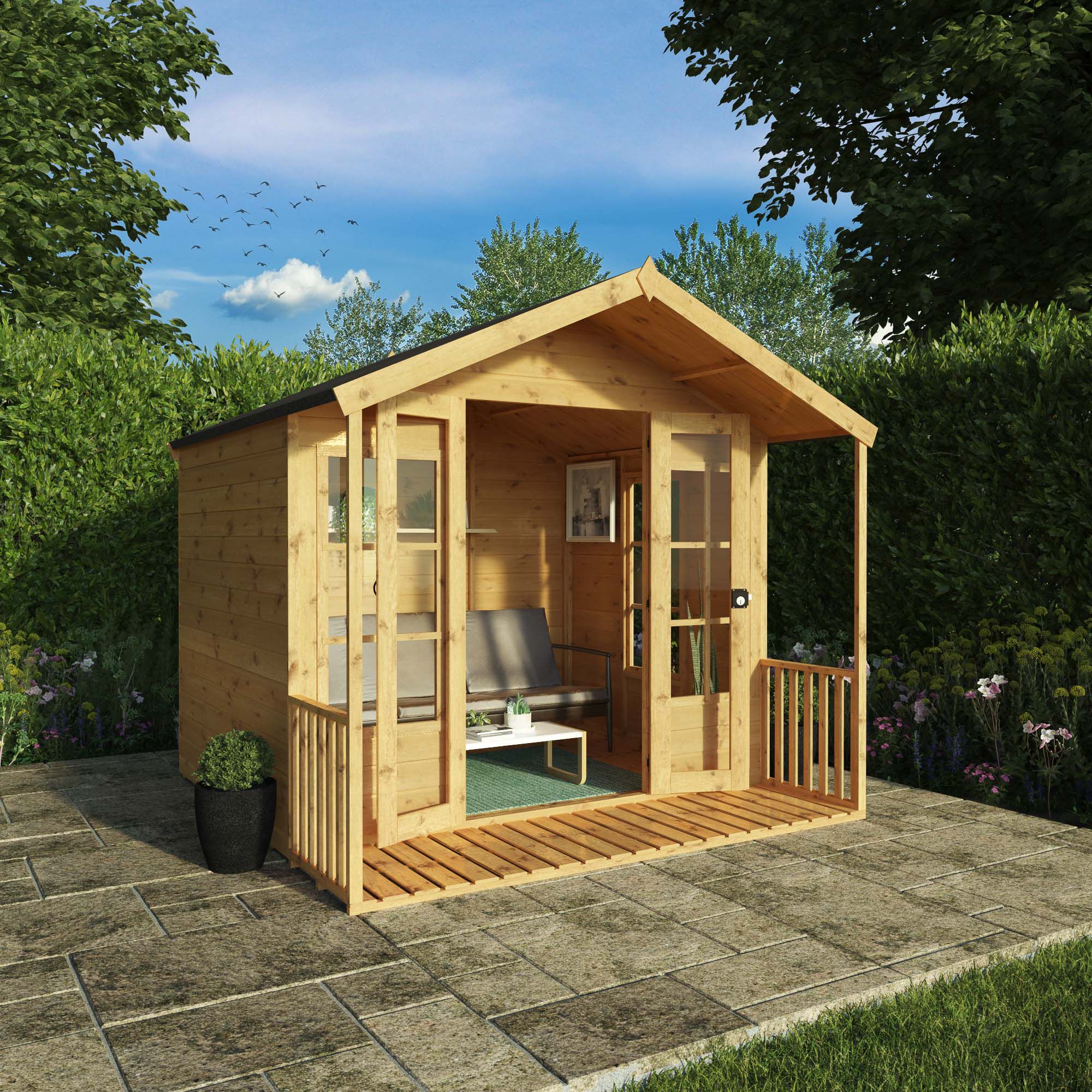 Mercia 8X8 Apex Shiplap Summer House With Double Door Price Comparisons | Compare The Build