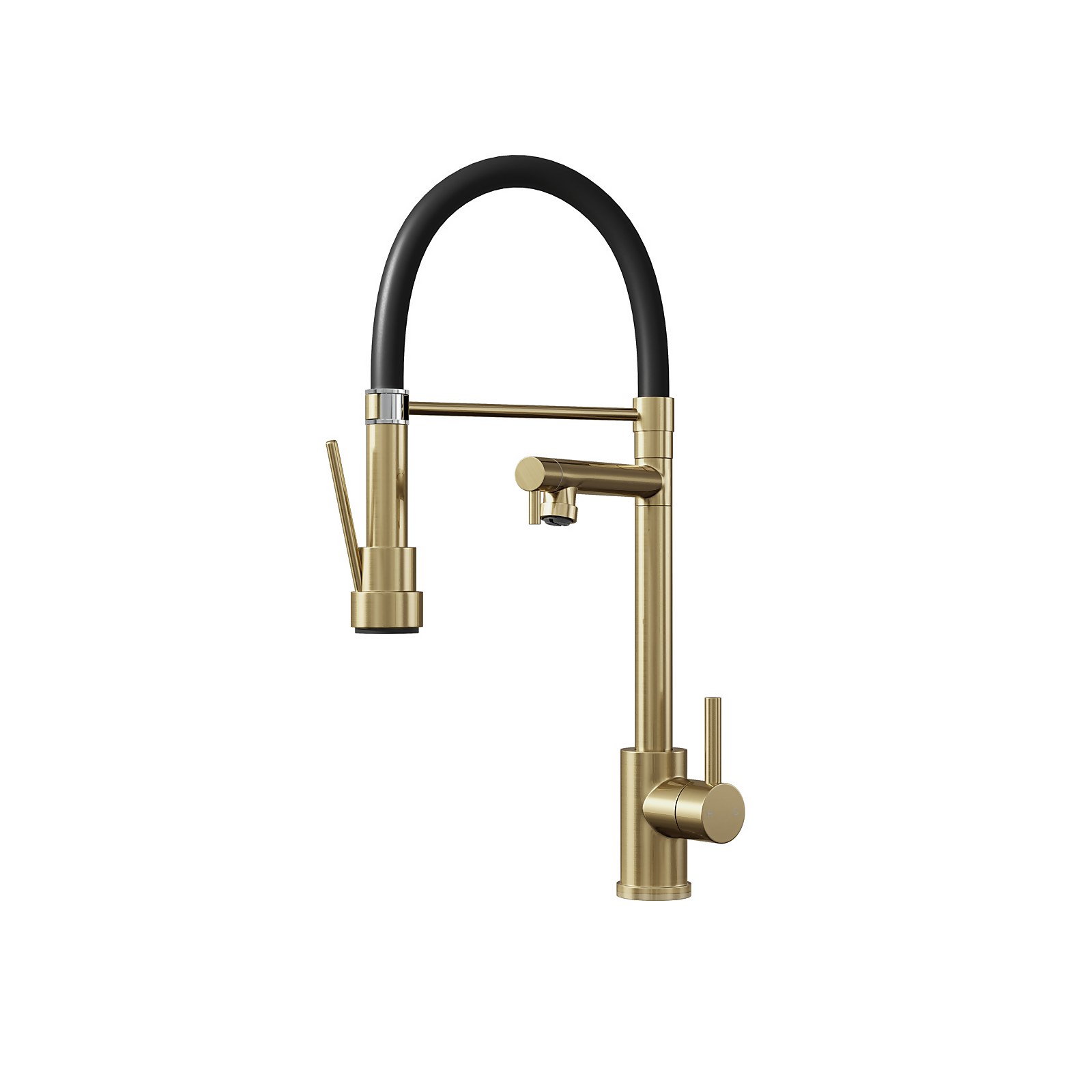 Goda Pull and Spray Tap - Brushed Brass Price Comparisons | Compare The Build