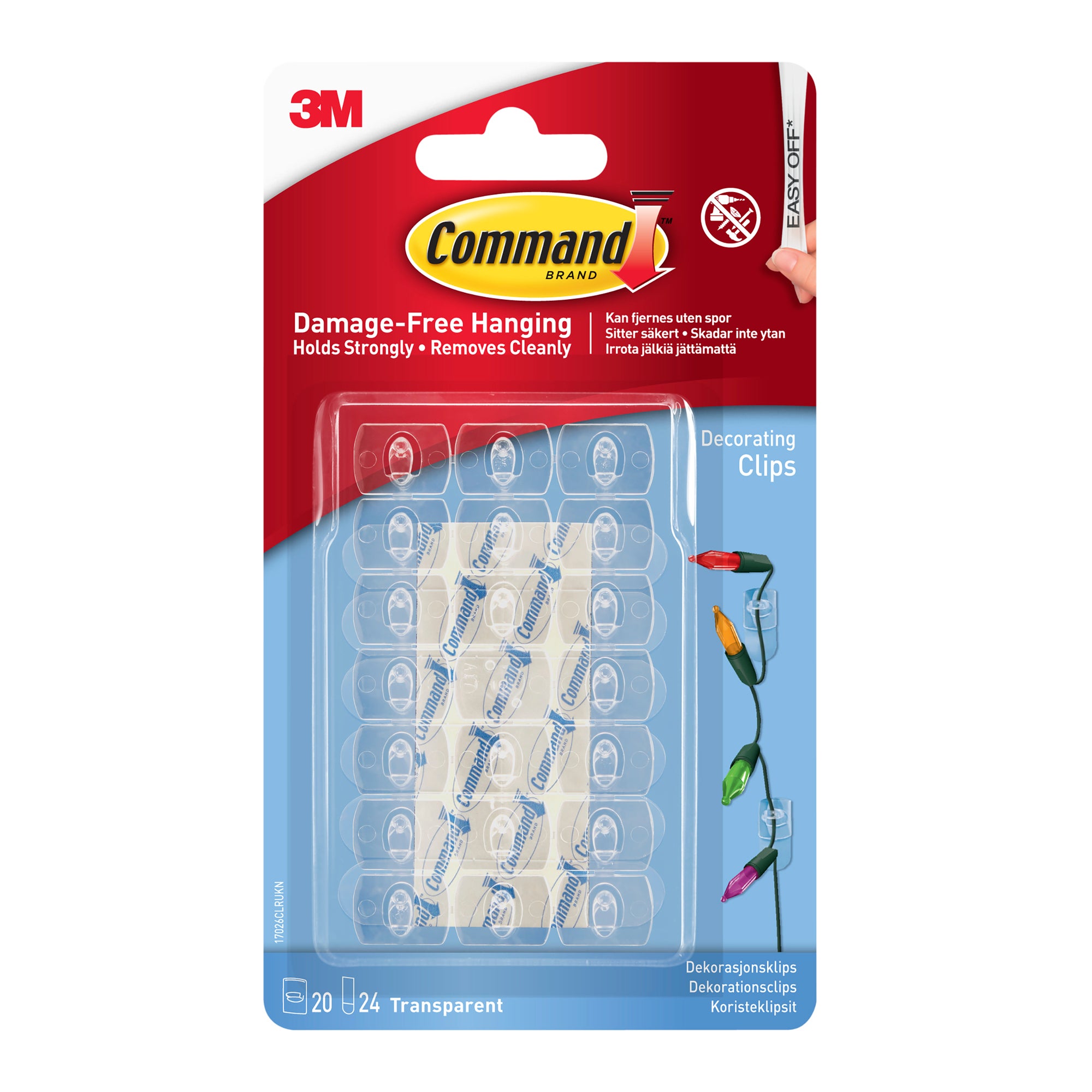 Pack of 20 Command Clips and Strips Clear Price Comparisons | Compare The Build