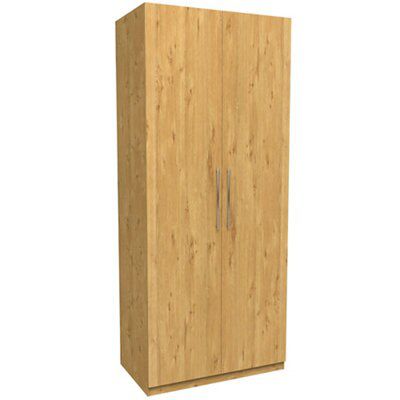 Darwin Oak Effect Chipboard & High-Density Fibreboard (Hdf) Double Wardrobe (H)2356mm (W)998mm (D)566mm Price Comparisons | Compare The Build