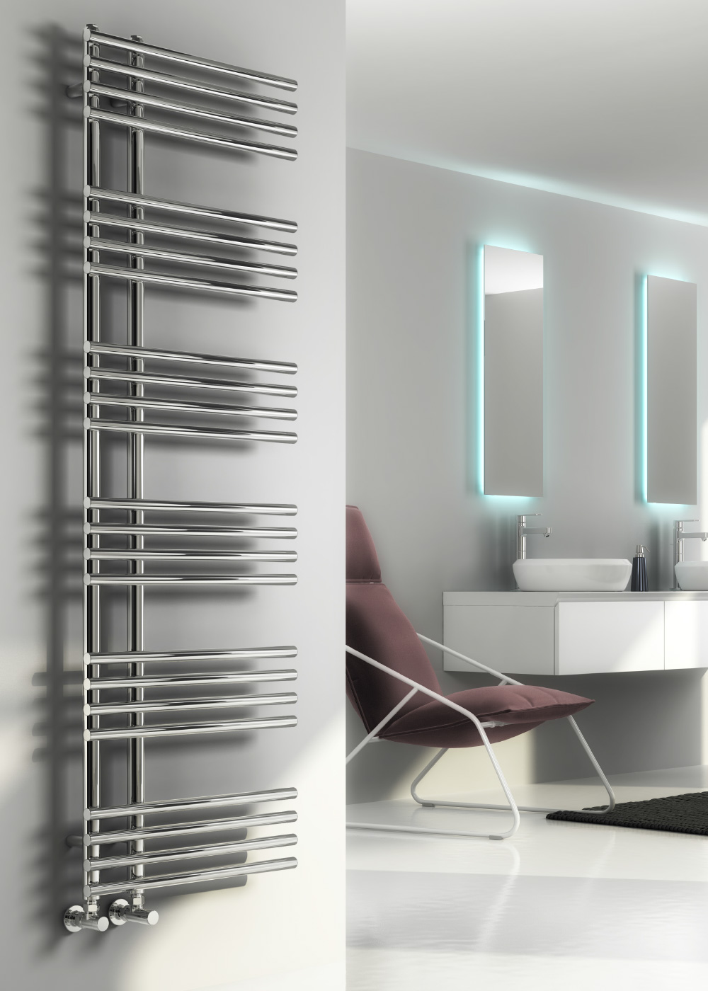 Reina Elisa Designer Rail, Chrome, 1550x500mm Price Comparisons | Compare The Build