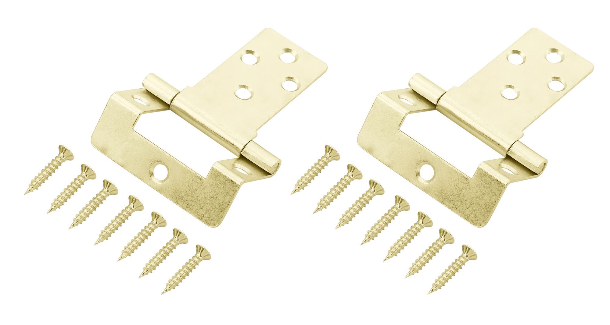 Brass-Plated Metal Flush Door Hinge N162 (L)50mm, Pack Of 2 Price Comparisons | Compare The Build