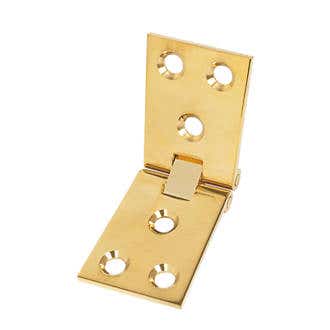 102mm x 38mm Counter Flap Hinge Polished Brass (Pair) Price Comparisons | Compare The Build