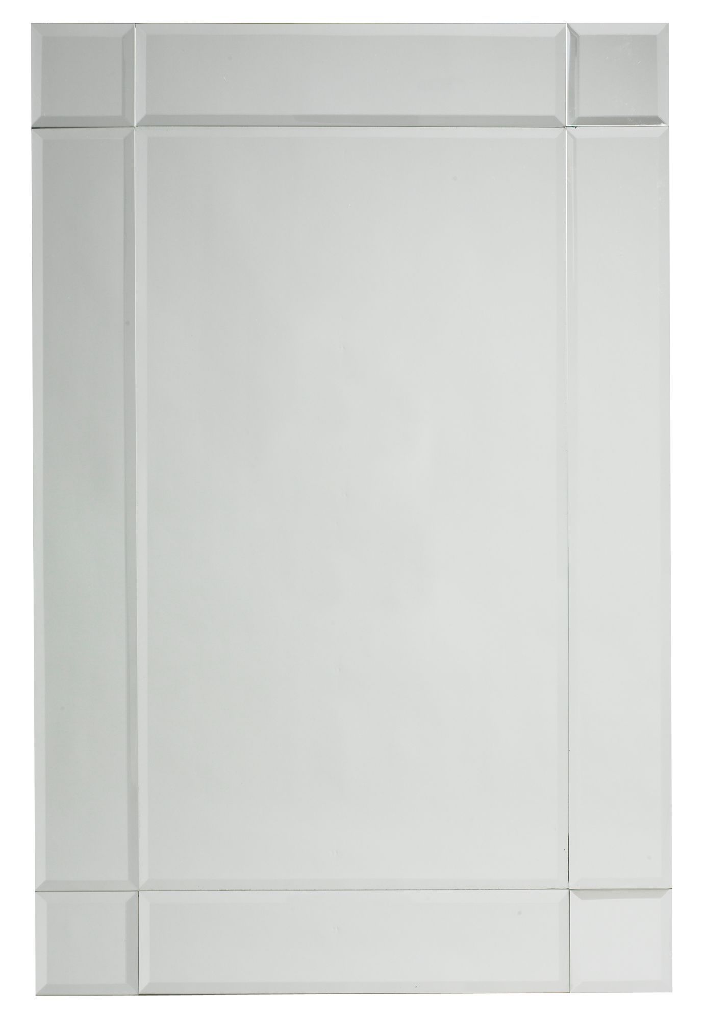 Colours Art Deco Rectangular Frameless Mirror (H)76Cm (W)50Cm Price Comparisons | Compare The Build