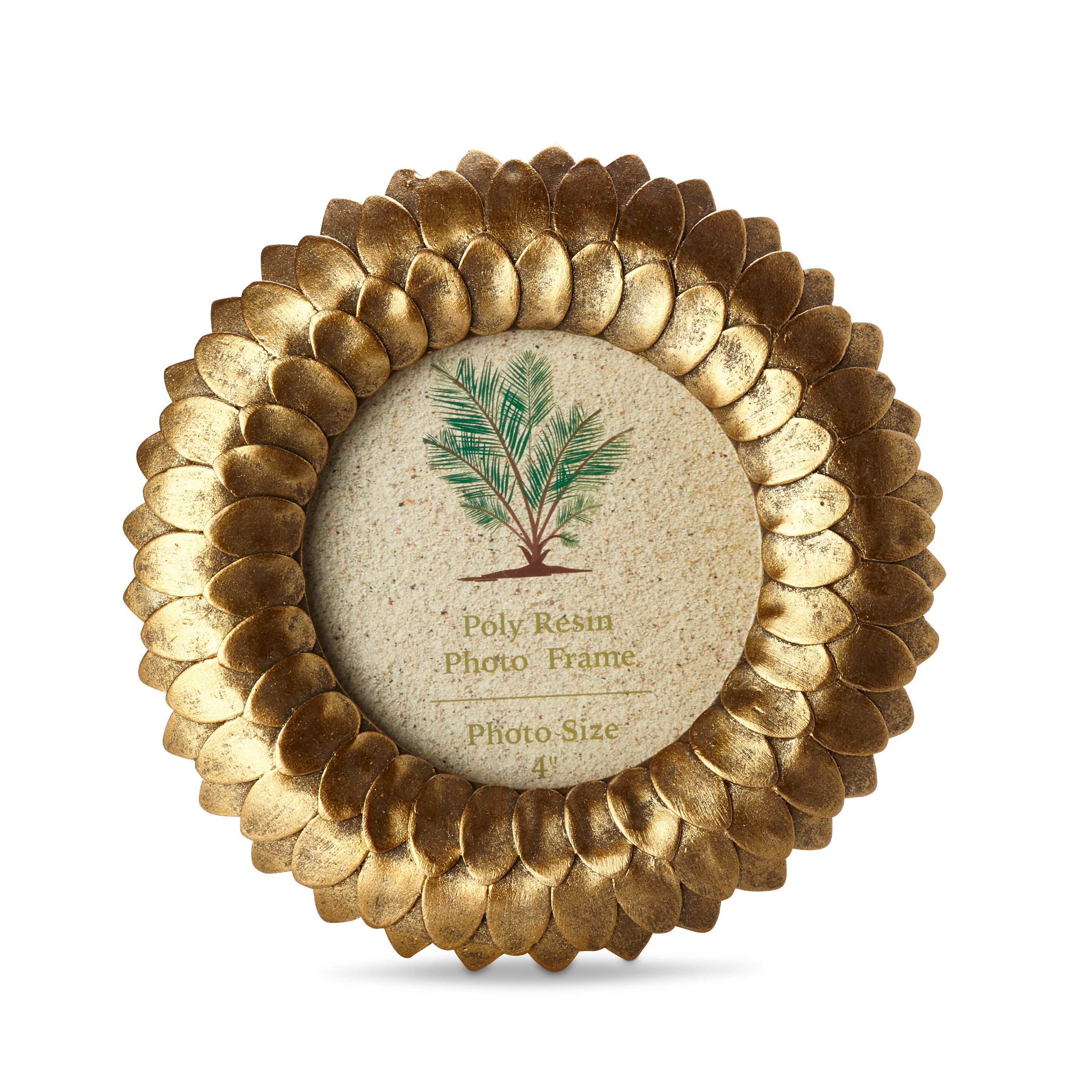 Opaque Gold Effect Gold Effect Foliage Picture Frame (H)16.5Cm X (W)16.5Cm Price Comparisons | Compare The Build