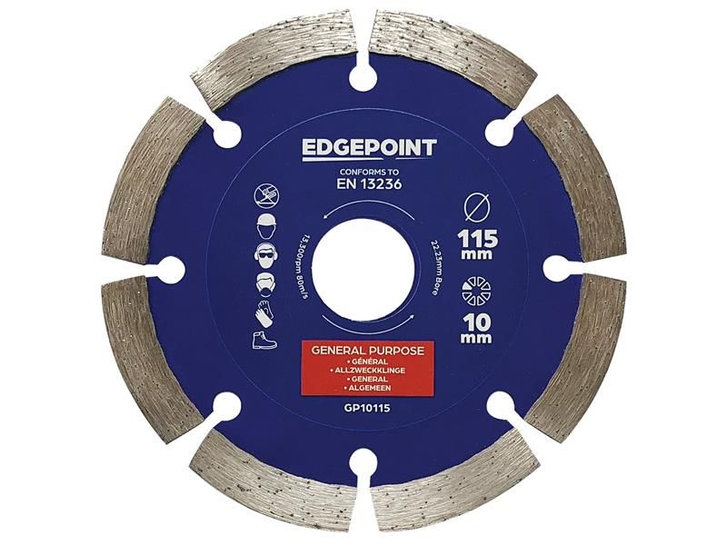 EdgePoint EDGDBGP10115 GP10115 General-Purpose Diamond Blade 115mm | Compare The Build