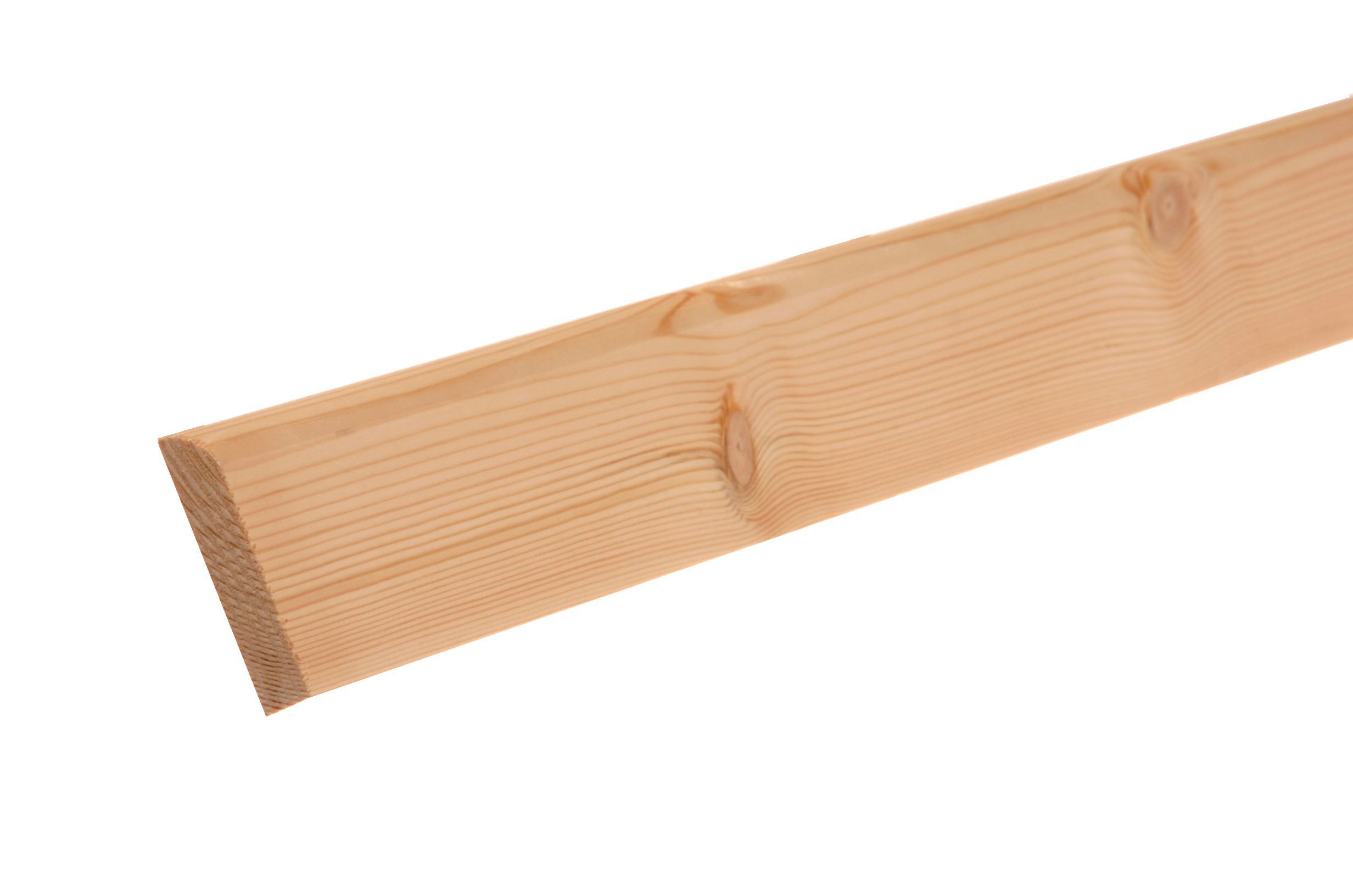 Planed Pine Bullnose Softwood Skirting board (L)2.4m (W)94mm (T)12mm 1.52kg | Compare The Build