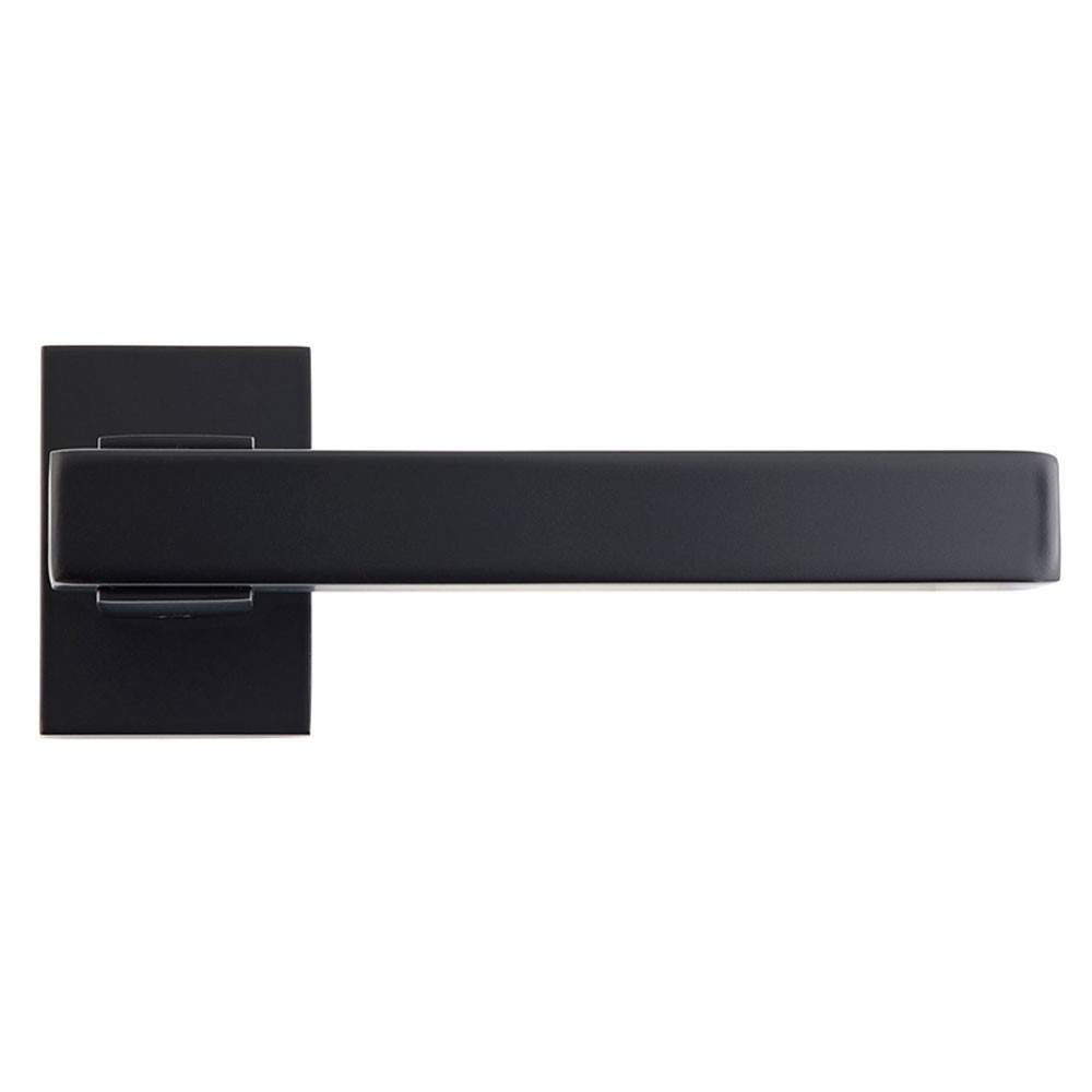 Deanta Argo Lever on Square Rose Door Handle - Matt Black DHAOHNDSBK Price Comparisons | Compare The Build