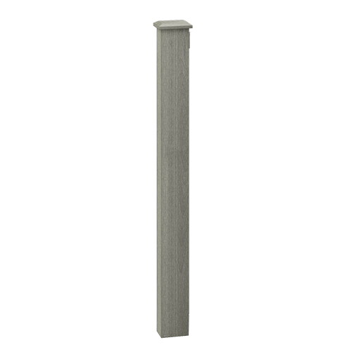 Composite Balustrade Frame Mount Newel andamp; Cap Kit - 1100mm Graphite Price Comparisons | Compare The Build