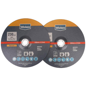 Wickes Masonry DPC Cutting Disc - 230mm - Pack of 2 Price Comparisons | Compare The Build